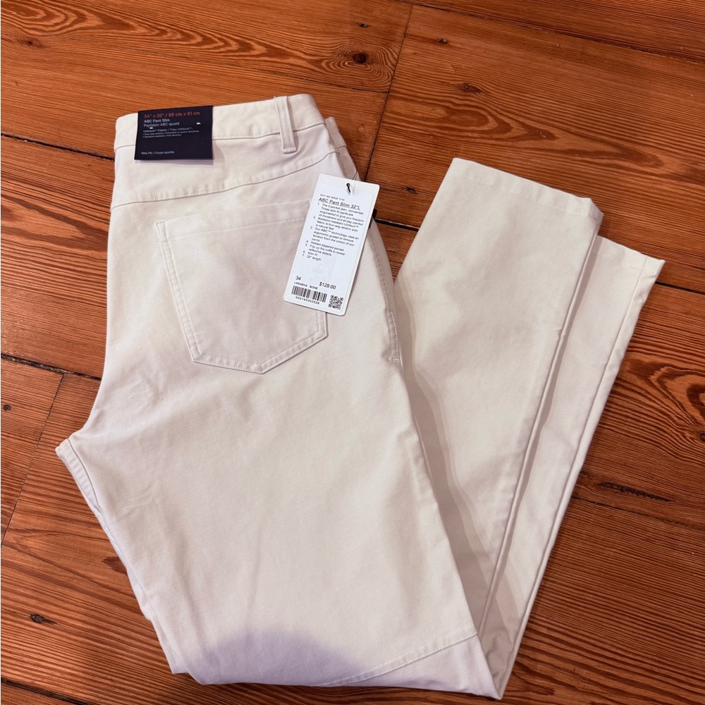 lululemon athletica Men's Tan Slim Pants